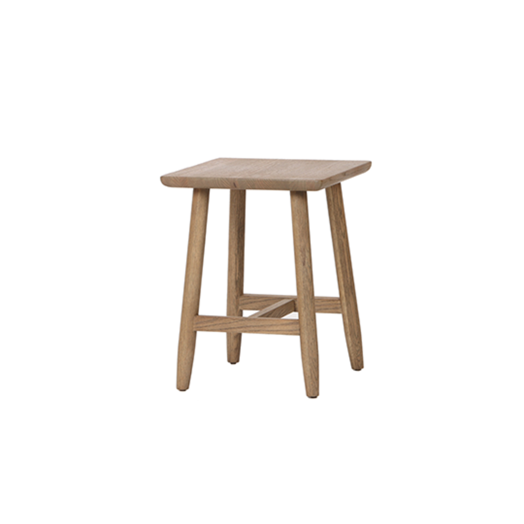 Oak Side Table/ Stool image 0